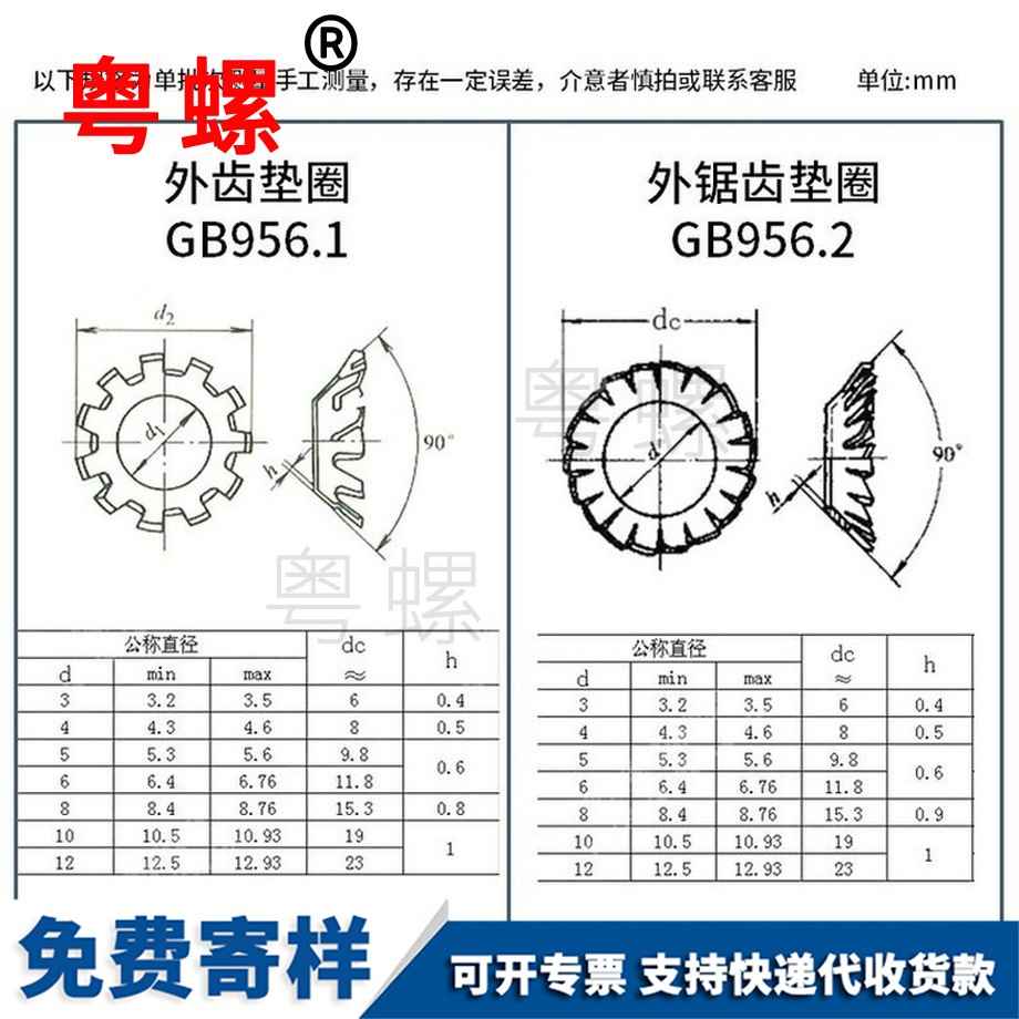 錐形鋸齒欽州鎖緊墊圈