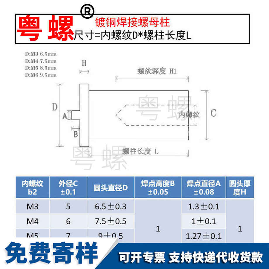 定做鍍銅內螺紋